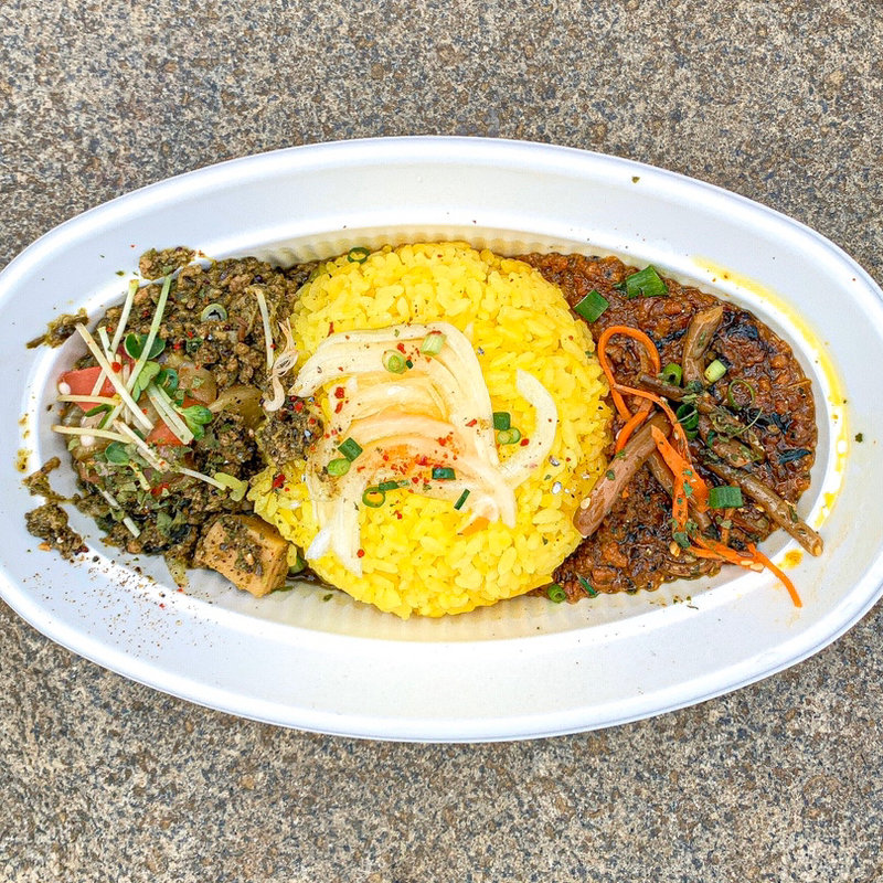 あいがけカレー弁当(旧ヤム邸 シモキタ荘)