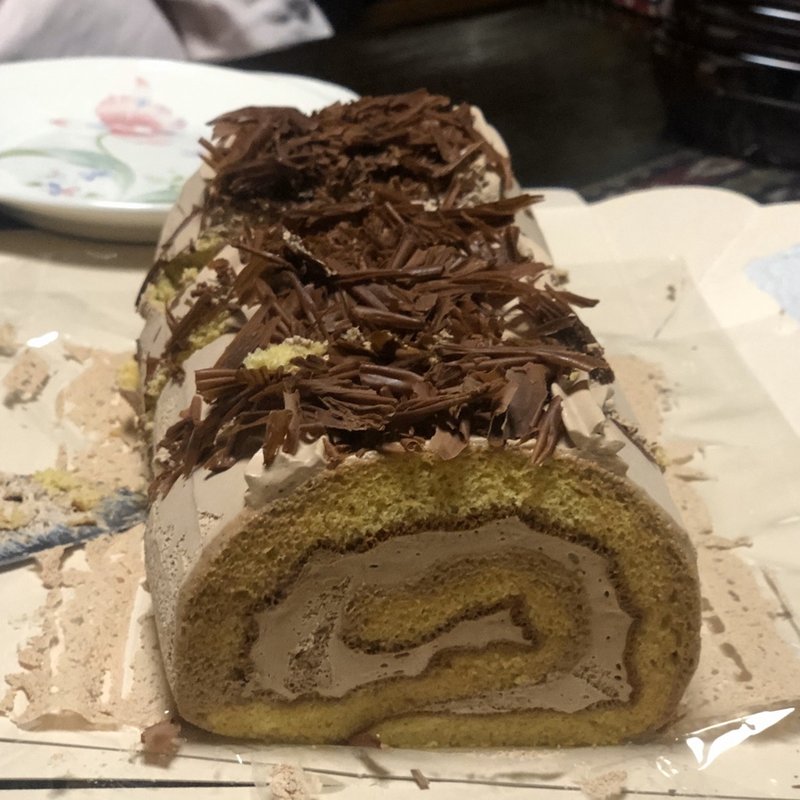 のの字のケーキ(ラビアンローズ)