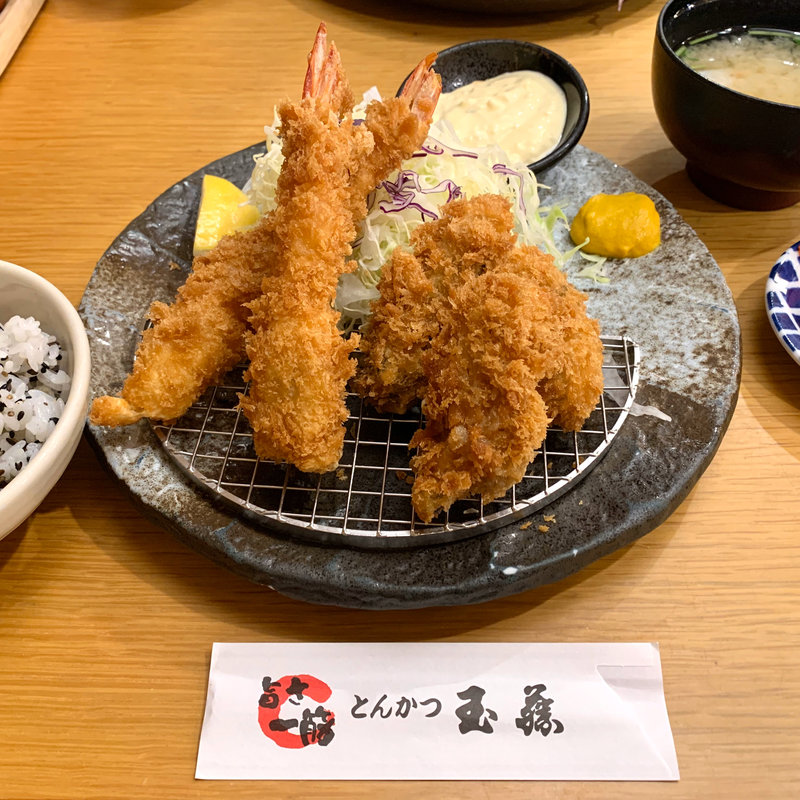 牡蠣3海老2(とんかつ玉藤 南郷店)