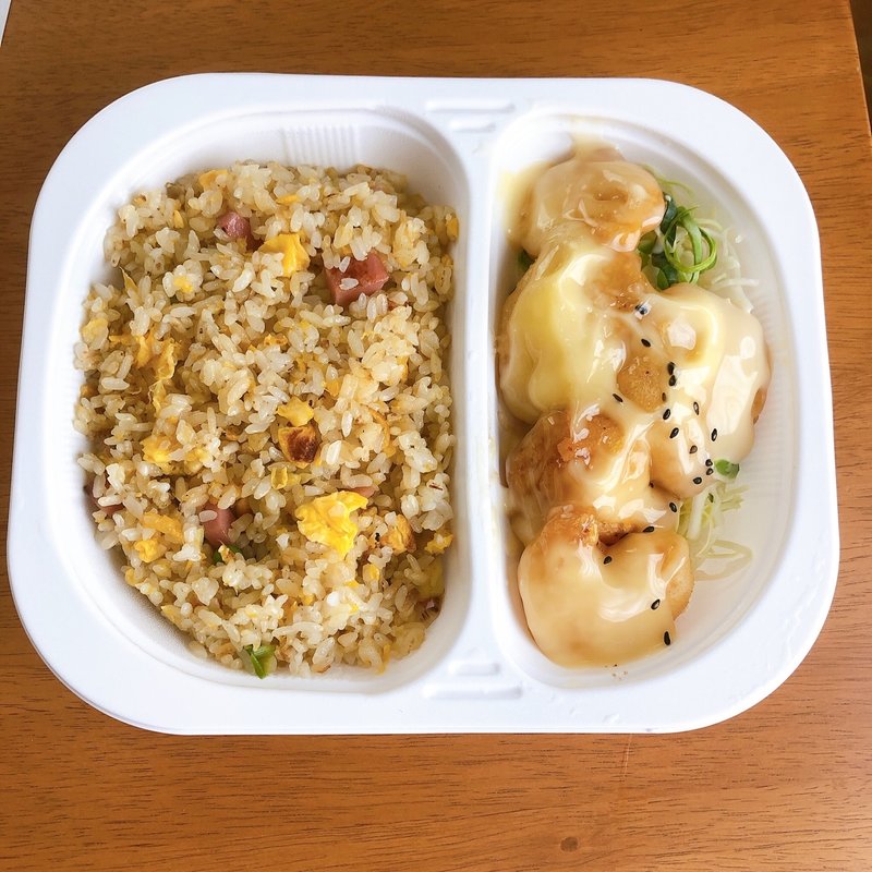 炒飯&エビマヨコンボ(三幸苑)