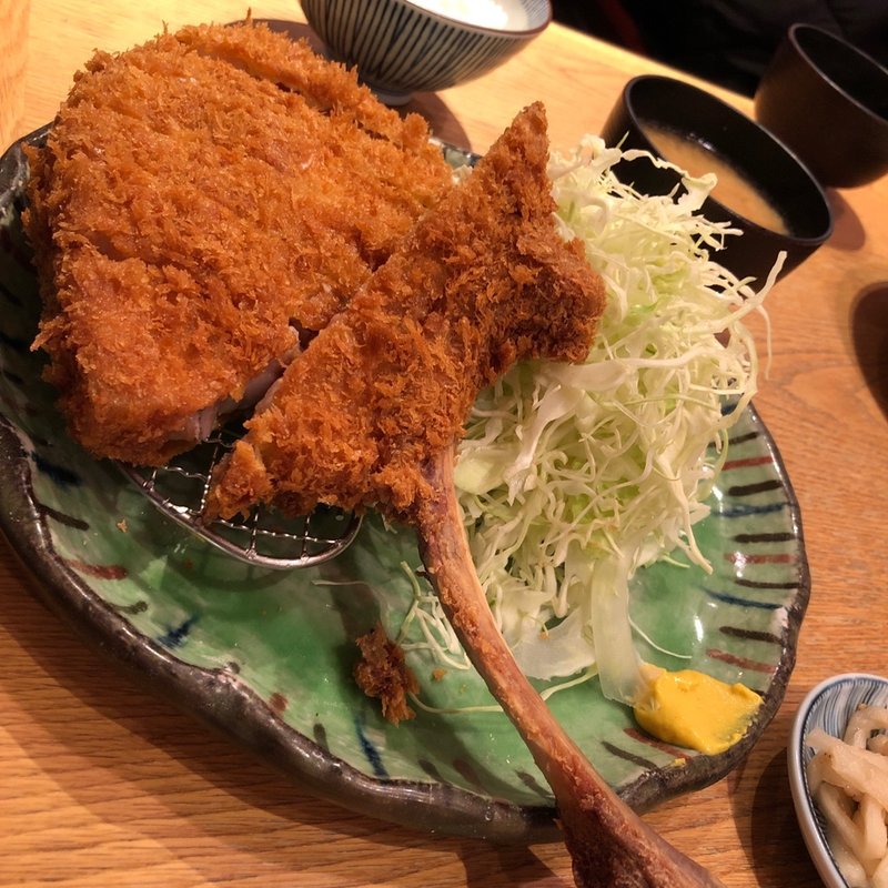 骨付きロースカツ御膳(富士㐂 青葉台東急スクエア店)