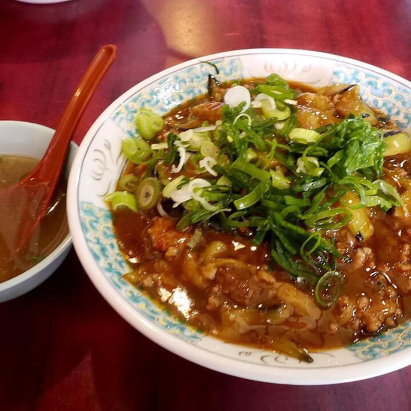 麻婆茄子丼(上海楼)