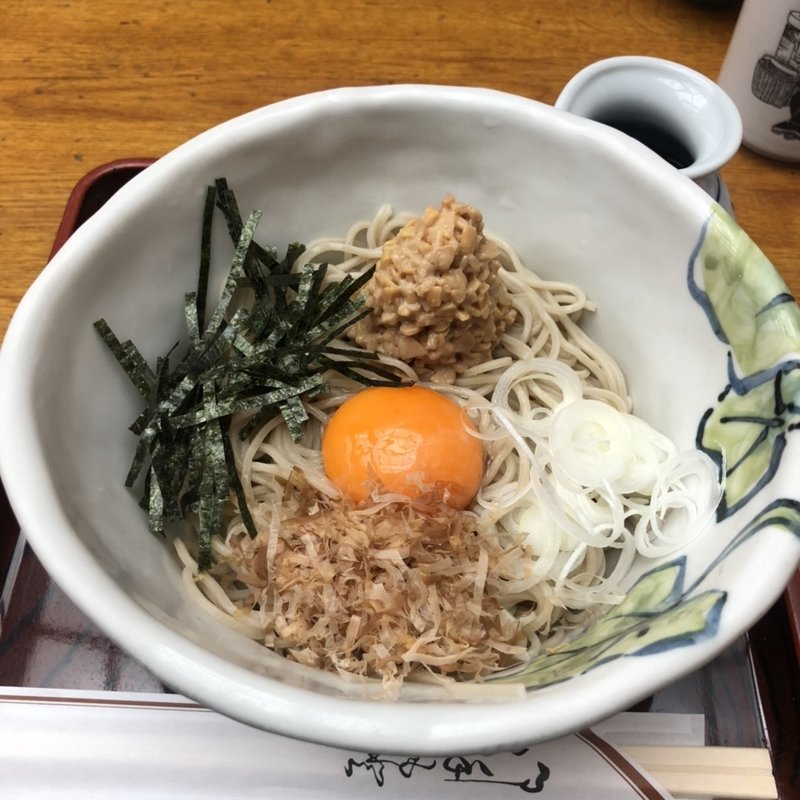 冷やし納豆蕎麦(代々木屋)