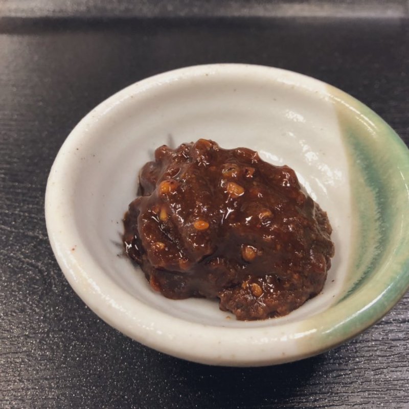 手作りそばみそ(手打そば 松葉茶屋)