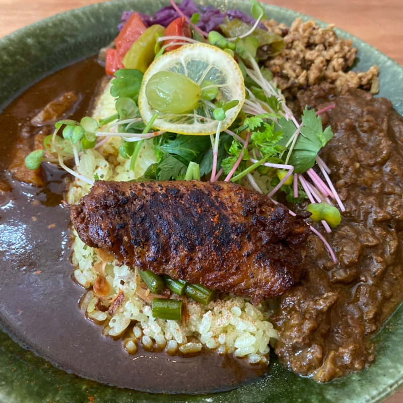 2種あいがけ(笑火童子)