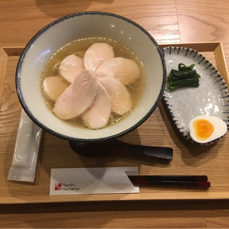 鶏塩中華そば(肉)(ハチ花乃)