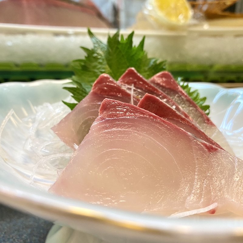 刺身 かんぱち(田舎茶屋)