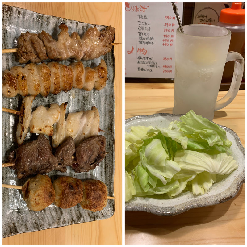 金宮シャリキンレモンサワー＋串5本(博多かわ屋　仙台店)