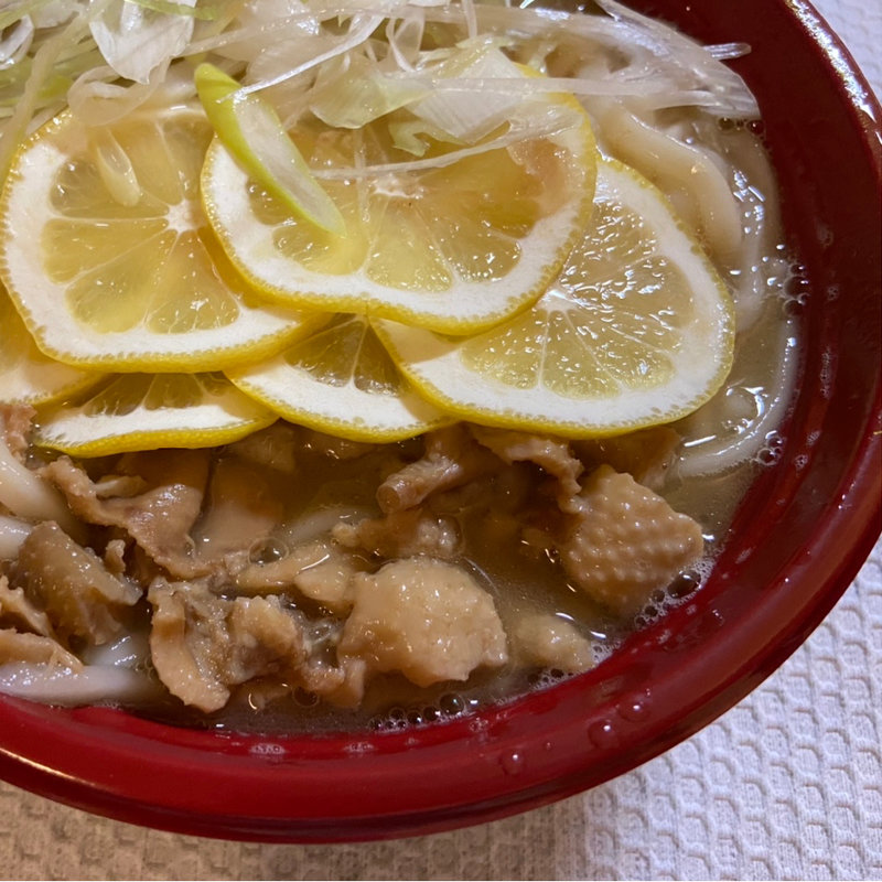 鶏白湯レモンうどん　テイクアウト(牛テールうどん 和尾(わび))
