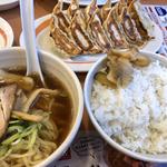 ダブル餃子定食(幸楽苑米沢店)