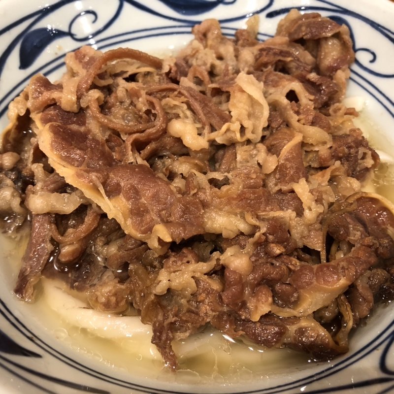 肉ぶっかけうどん(丸亀製麺 米沢店)