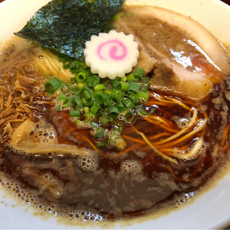 中華そば　辛いとろりそば(つけめん 三三㐂)