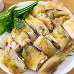 鶏のレモンリーフ茹で
