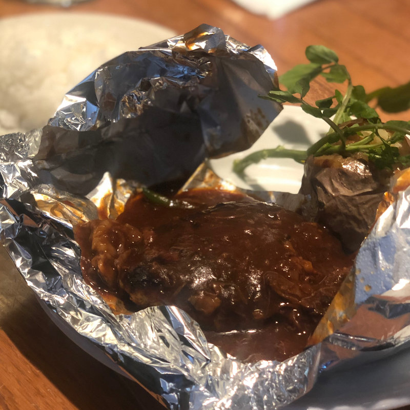 つばめ風ハンブルグステーキ(つばめグリル 銀座コア店)