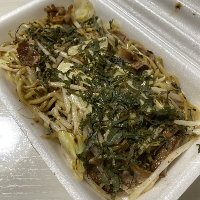 海しそ塩焼きそば(やきやき鉄板はる田)