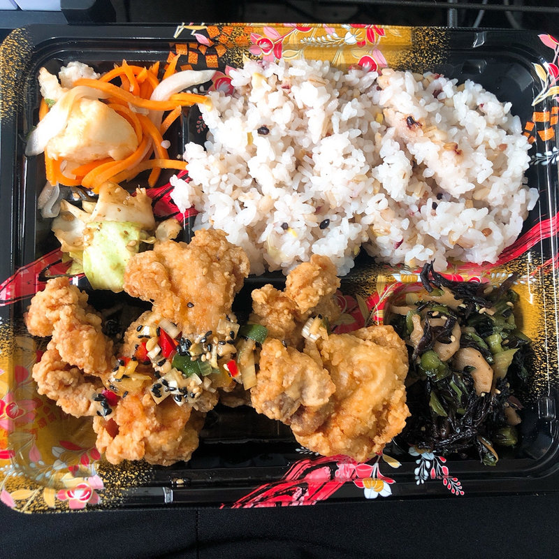 鶏の唐揚げ油淋ソース(魚貝 ののぶ)