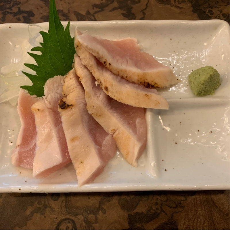 さつま知覧どり鶏刺し(餃子Standカワグチ)