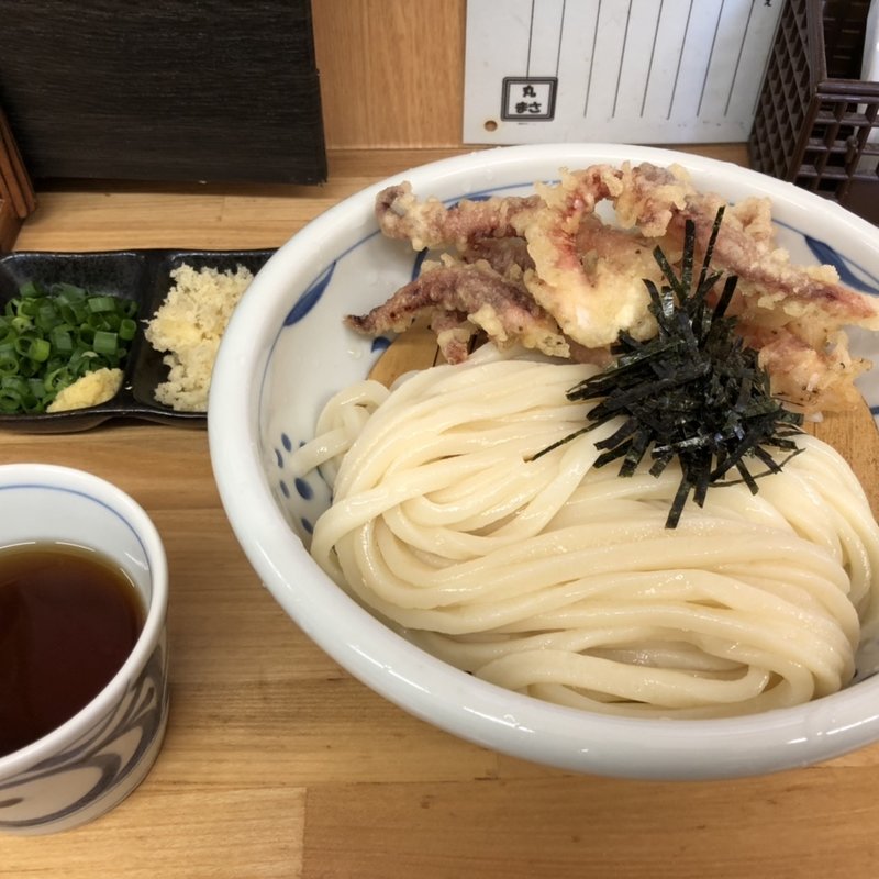 ゲソ天ざるうどん(丸まさ )