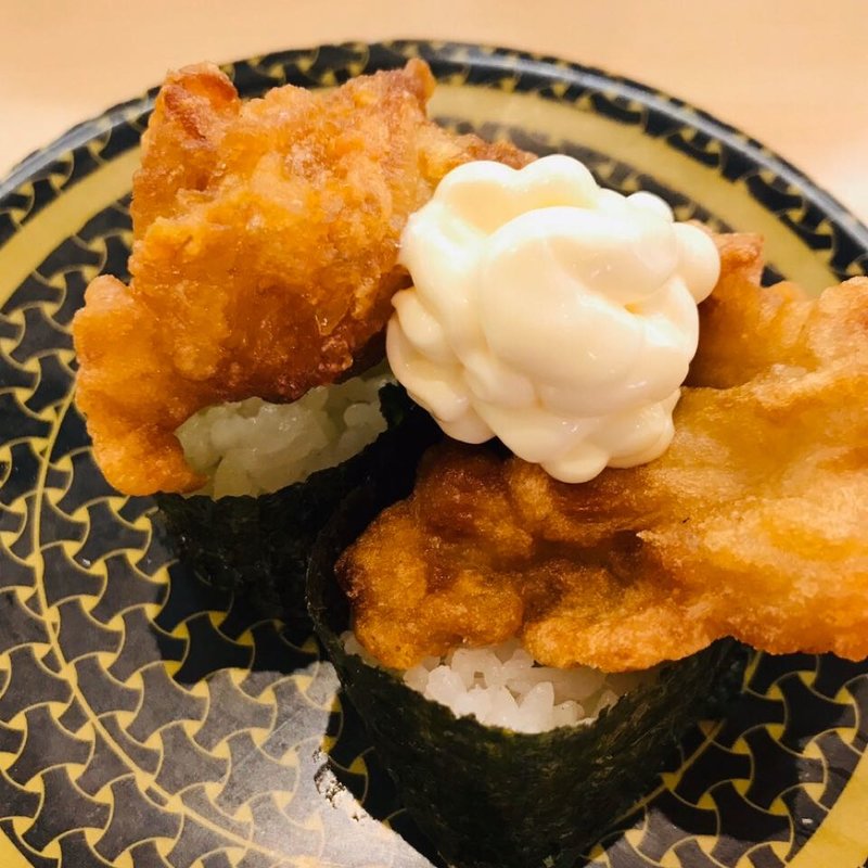 から揚げ軍艦(マヨあり)(はま寿司 新狭山店 )