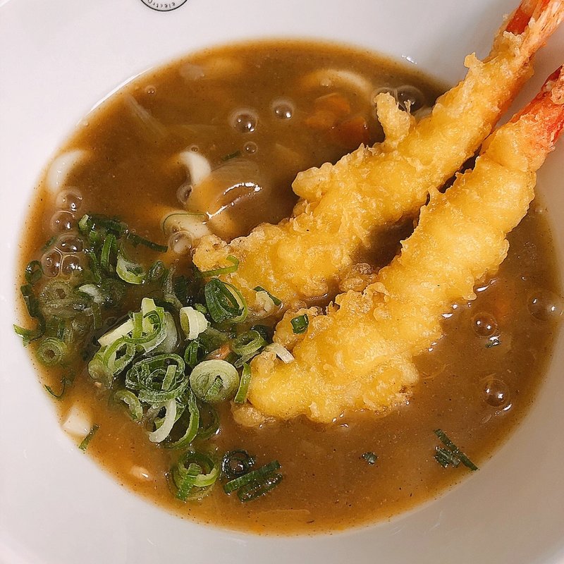 えび天カレーうどん(すえ☆pi亭)