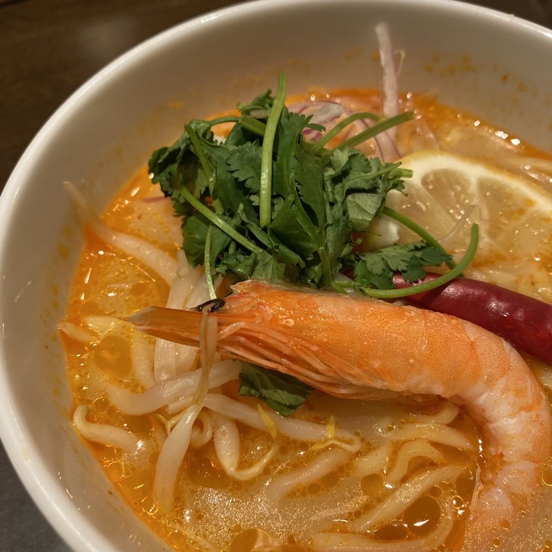 タイ風トムヤムラーメン(焼肉ダイニング ワンカルビ 伊丹寺本店)