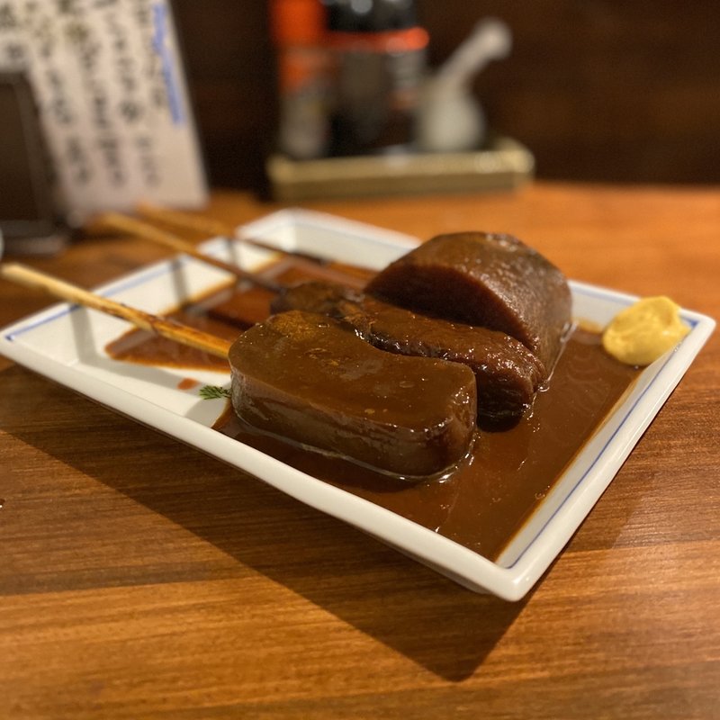 味噌おでん(赤棒、大根、こんにゃく)(レゴーニ)