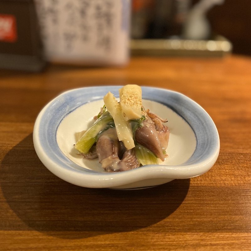 お通し(茹ホタルイカわけぎのぬた)(レゴーニ)