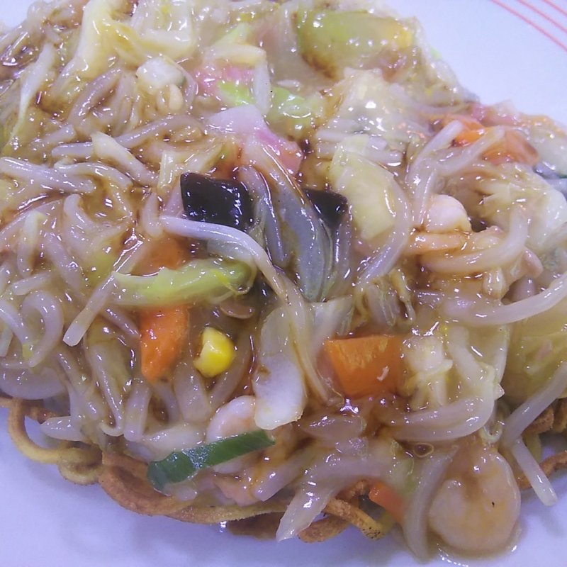 太めん皿うどん(リンガーハット イオン葛西店)