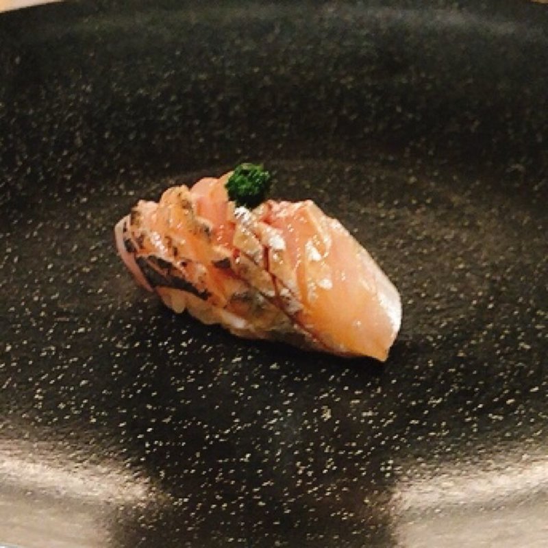 鯵の握り(鮨 青海)