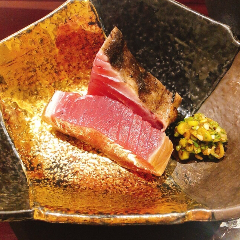 カツオの藁たたき(鮨 青海)