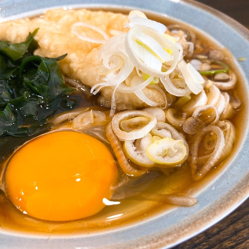 ささみ天そば ＋ 玉子(ガリレオ八兵衛)