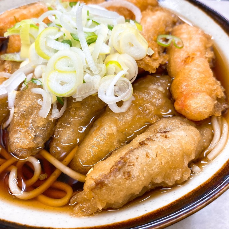 ごぼう天そば ＋ ズワイカニカマ(八兆)