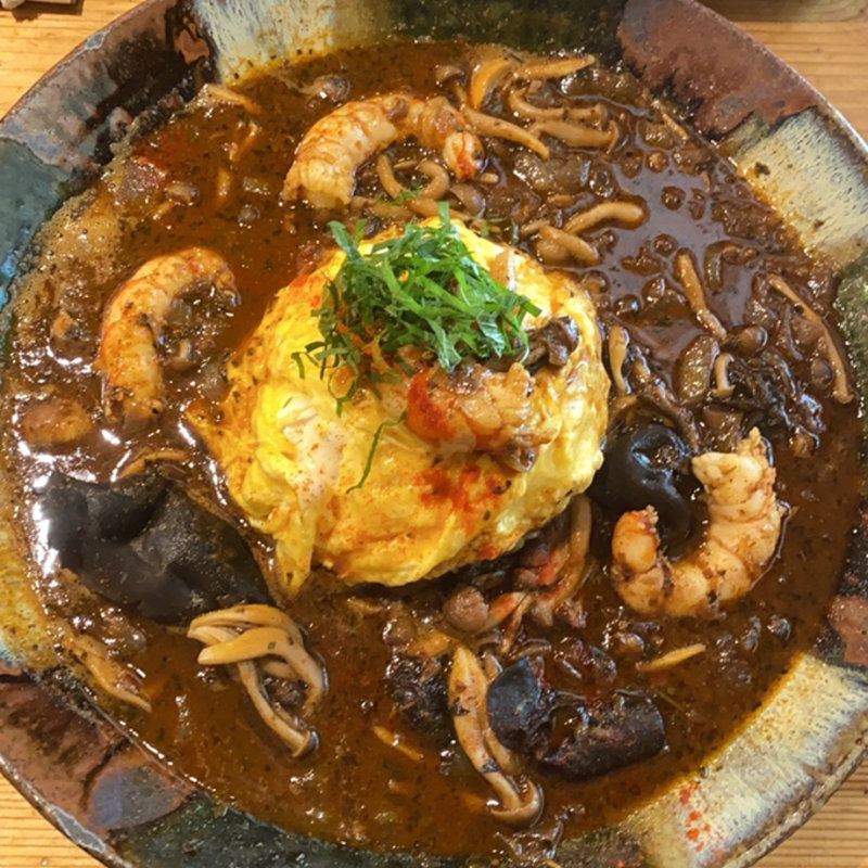 かきたまっしゅDX(スープカレー なっぱ)