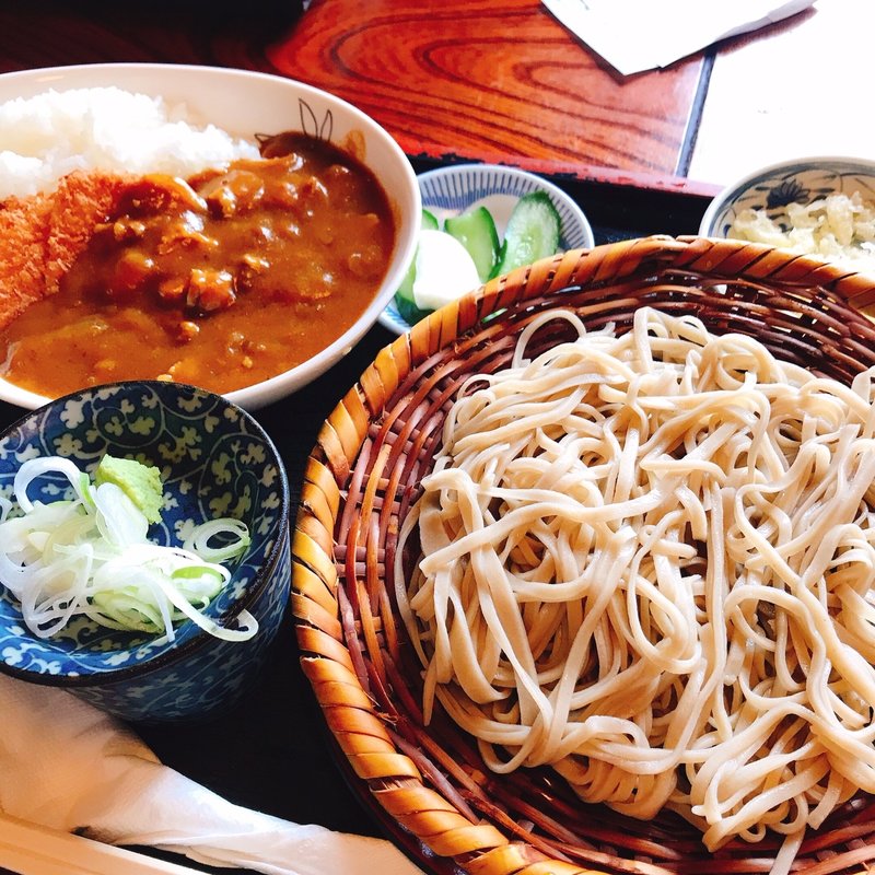 チキンカツカレーセット(梅の茶屋 )