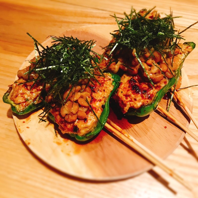 ピーマン肉詰め納豆(鳥せん （トリセン）)