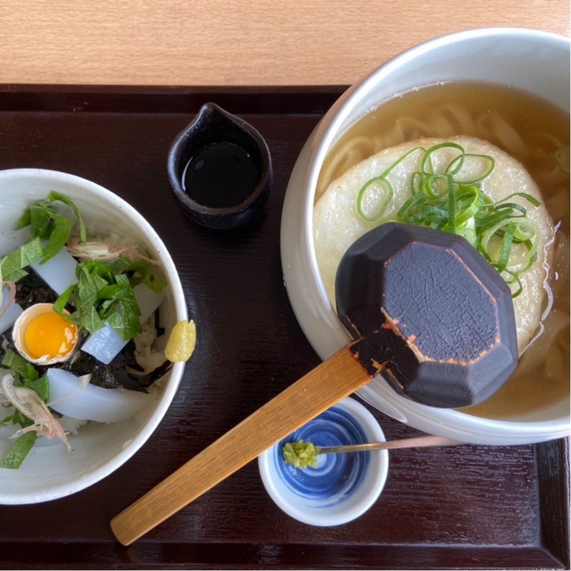 イカ丼セット(丸天うどん専門店 万平)