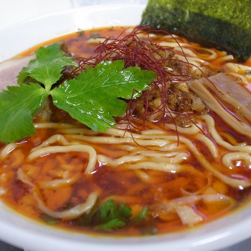 背脂醤油の辛いヤツ(ラーメン専科 竹末食堂)