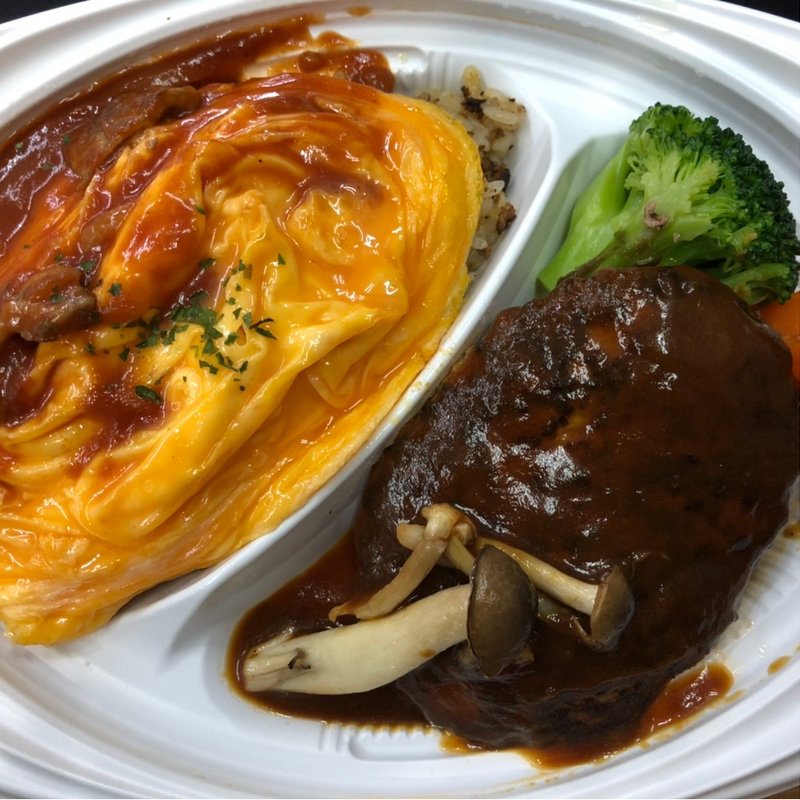 オムライス、ハンバーグ(神戸屋レストラン 甲子園店)