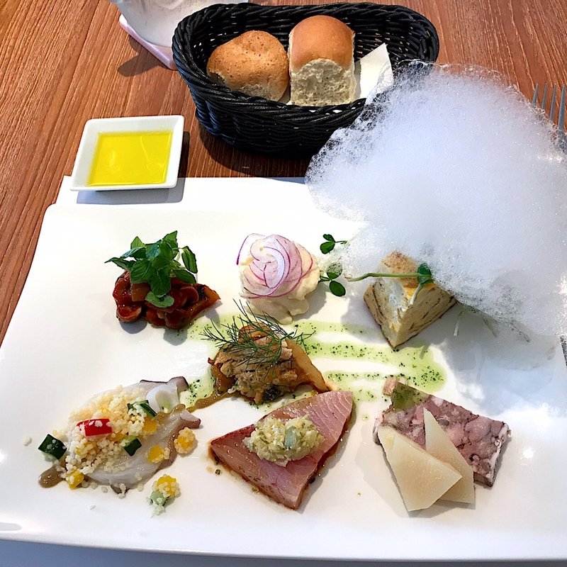 前菜盛り合わせ(ピアット スズキ チンクエ)