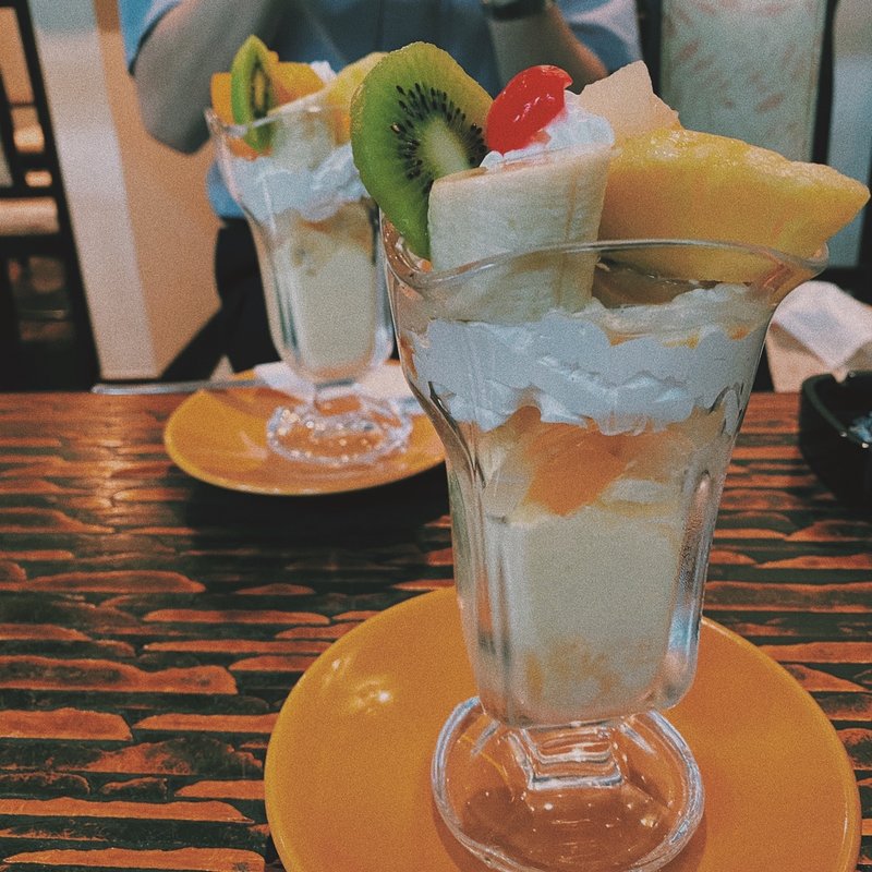 プリンパフェ(甘党・喫茶 菊水)