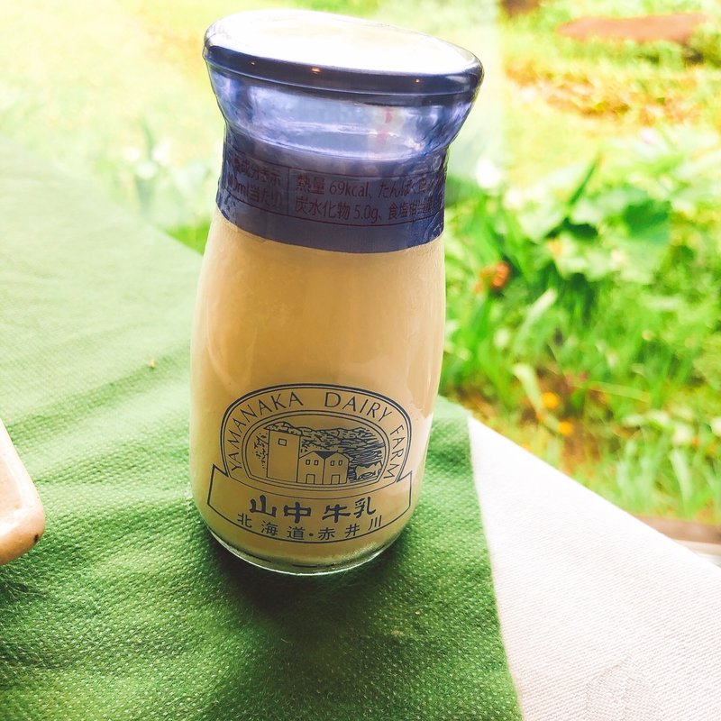 山中牛乳中ビン(180㏄) (山中牧場)