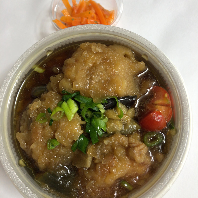 鶏竜田と揚げナスのたっぷりみぞれ煮(こめらく Food & Time Isetan Yokohama店)