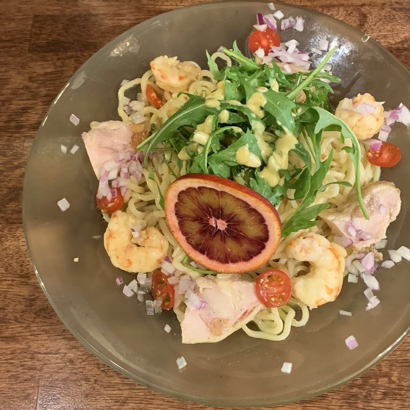 限定　シシリアで出会った冷やし中華(海老丸らーめん)