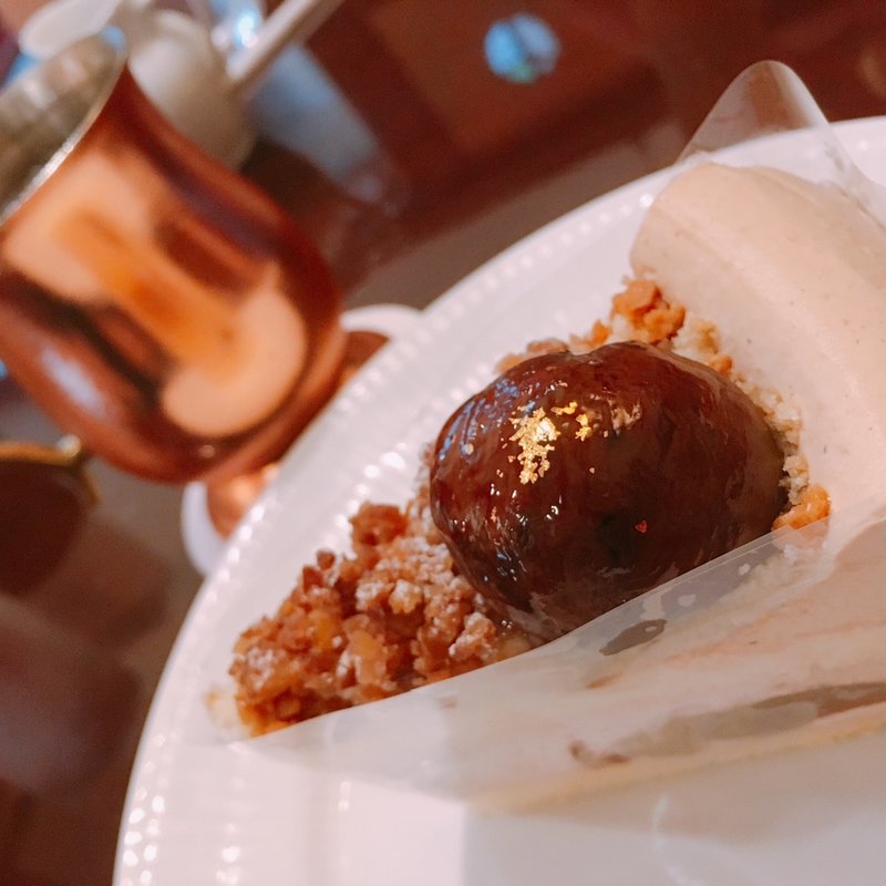 栗のケーキセット(椿屋珈琲 新宿茶寮)