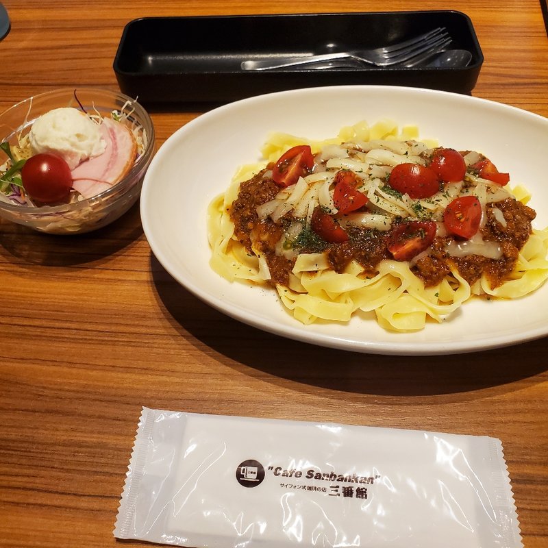 タコスパスタセット(カフェ三番館 江坂公園店)