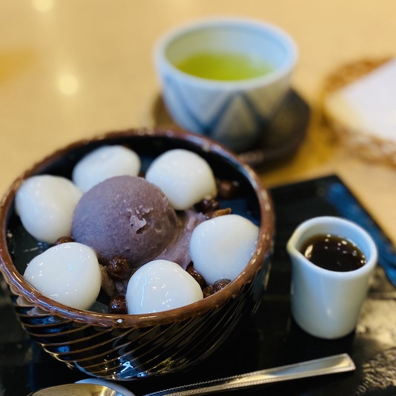 白玉あんみつ(紀の善 （きのぜん）)