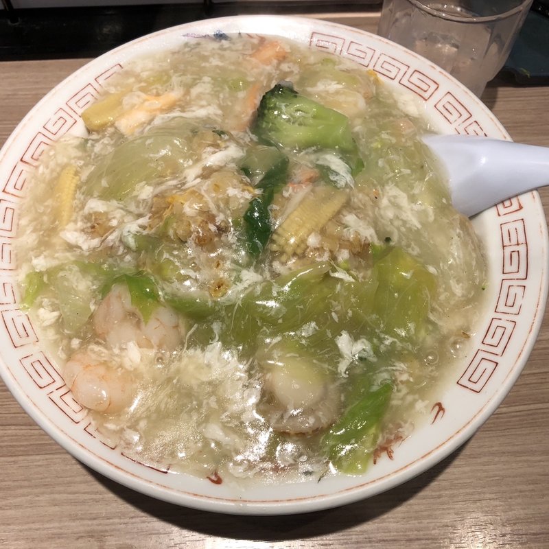 海鮮あんかけチャーハン(富貴亭)