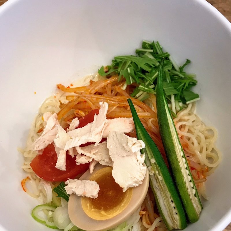 冷し豆乳坦々麺(カドワラ)