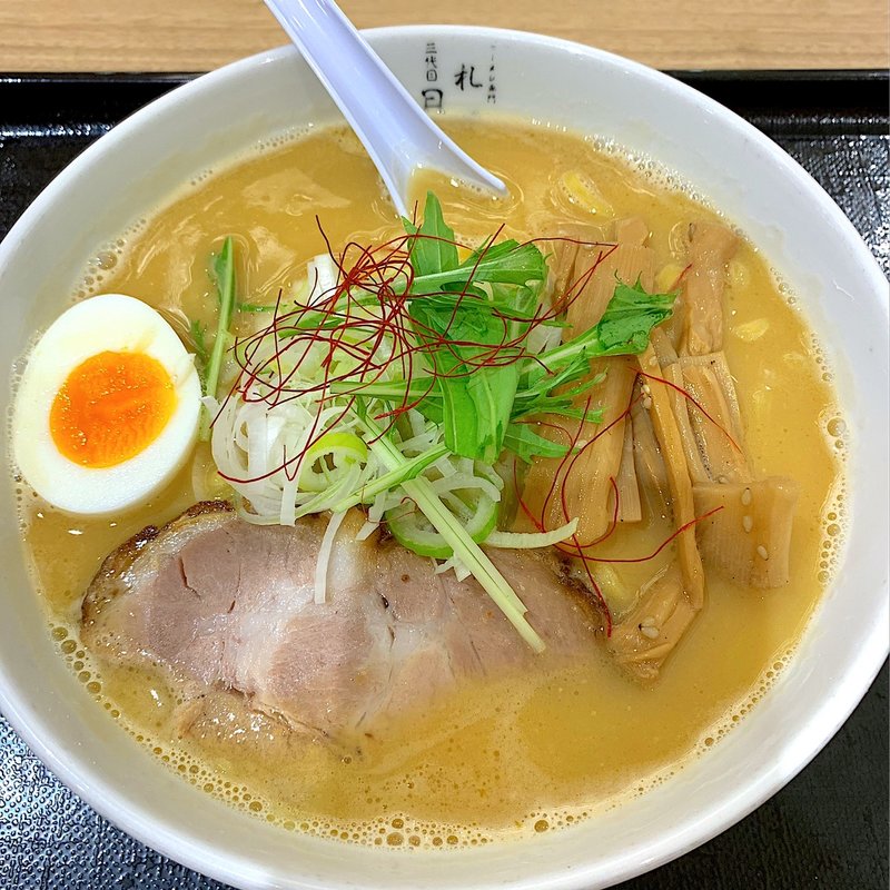 味噌白湯ラーメン(三代目 月見軒 東京SUNAMO店)