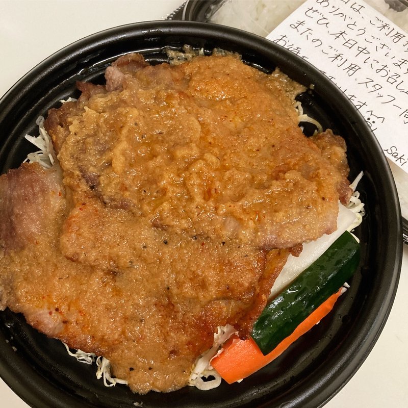 豚焼き弁当(ぶーみんヴィノム新川バル)